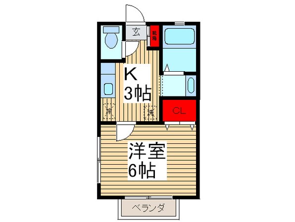 ニュ－ライフガ－デンⅡの物件間取画像